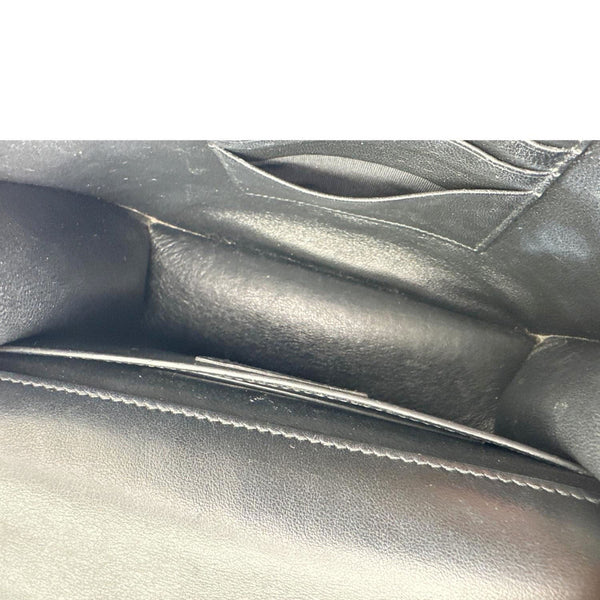 YVES SAINT LAURENT Spontini Calfskin Leather Crossbody Bag Black