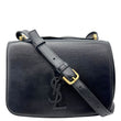 YVES SAINT LAURENT Spontini Calfskin Leather Crossbody Bag Black
