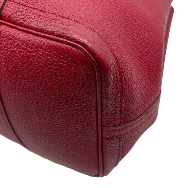 HERMES Garden Party 36 Negonda Leather Tote Bag Red