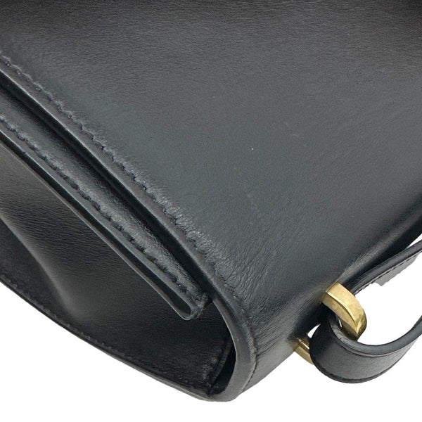 YVES SAINT LAURENT Spontini Calfskin Leather Crossbody Bag Black