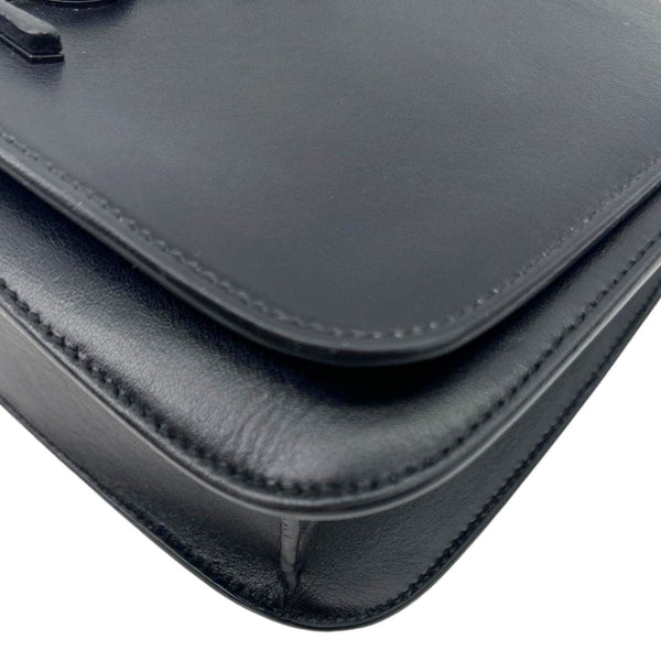 YVES SAINT LAURENT Spontini Calfskin Leather Crossbody Bag Black
