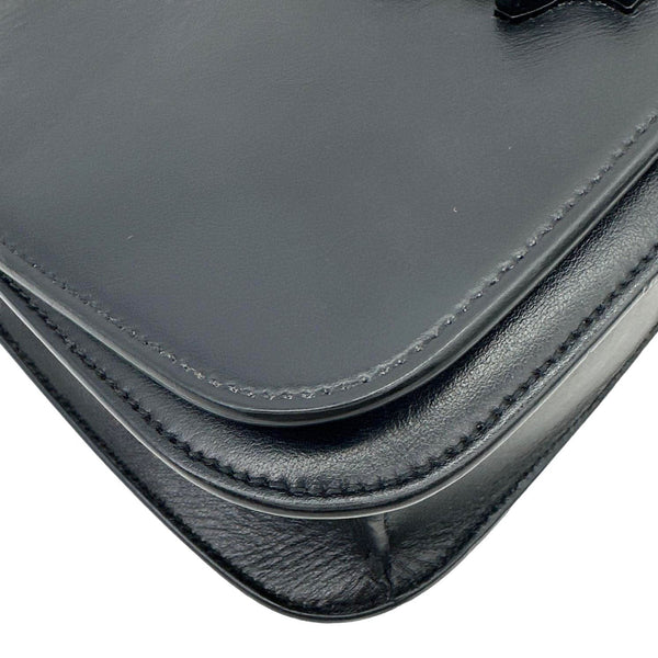 YVES SAINT LAURENT Spontini Calfskin Leather Crossbody Bag Black