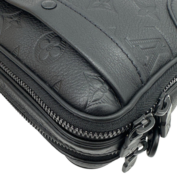 LOUIS VUITTON Alpha Wearable Monogram Shadow Wallet Crossbody Bag Black