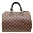 LOUIS VUITTON Speedy 30 Damier Ebene Satchel Bag Brown