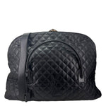 YVES SAINT LAURENT Giant Calfskin Quilted Leather Travel Bag Black