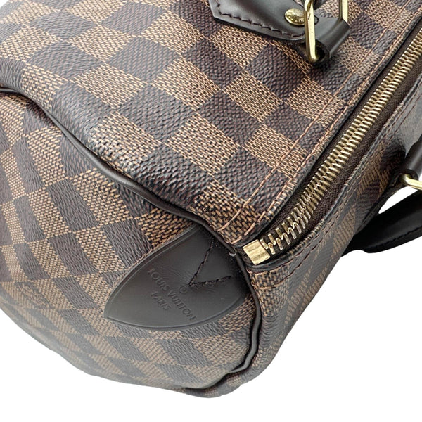 LOUIS VUITTON Speedy 30 Damier Ebene Satchel Bag Brown
