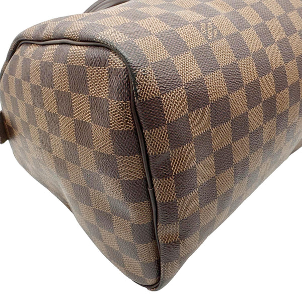 LOUIS VUITTON Speedy 30 Damier Ebene Satchel Bag Brown