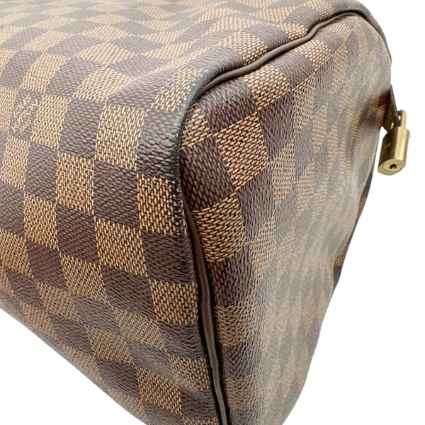 LOUIS VUITTON Speedy 30 Damier Ebene Satchel Bag Brown