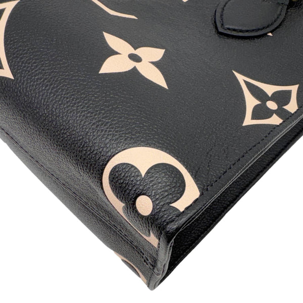 LOUIS VUITTON Onthego PM Monogram Empreinte Tote Shoulder Bag Bicolor