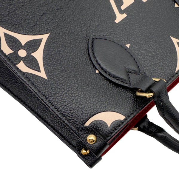 LOUIS VUITTON Onthego PM Monogram Empreinte Tote Shoulder Bag Bicolor
