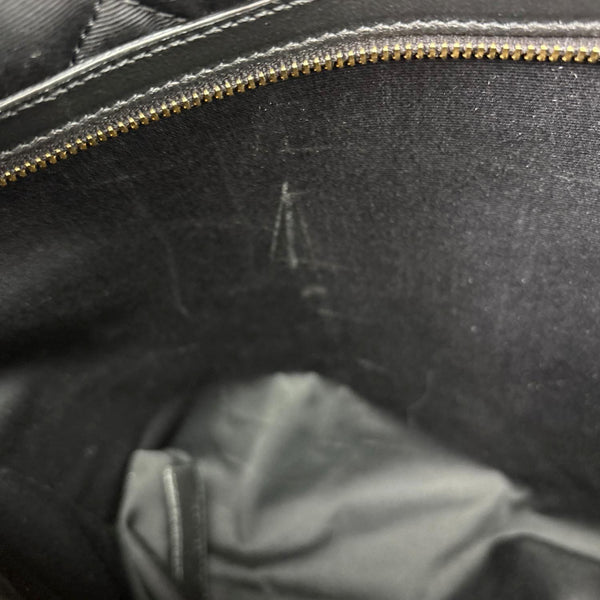 YVES SAINT LAURENT Giant Calfskin Quilted Leather Travel Bag Black