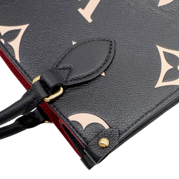 LOUIS VUITTON Onthego PM Monogram Empreinte Tote Shoulder Bag Bicolor