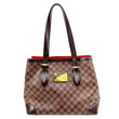 LOUIS VUITTON Hampstead MM Damier Ebene Shoulder Bag Brown