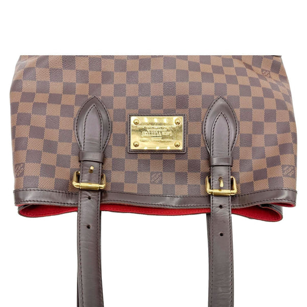 LOUIS VUITTON Hampstead MM Damier Ebene Shoulder Bag Brown