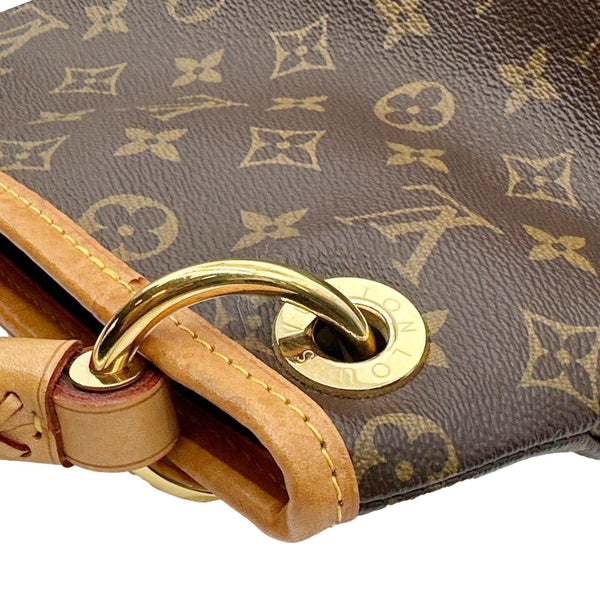 LOUIS VUITTON Artsy MM Monogram Canvas Shoulder Bag Brown