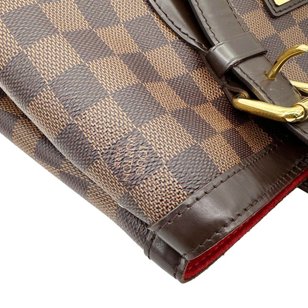 LOUIS VUITTON Hampstead MM Damier Ebene Shoulder Bag Brown