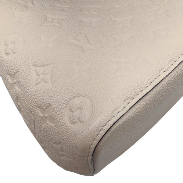 LOUIS VUITTON NeoNoe MM Monogram Empreinte Leather Shoulder Bag Beige