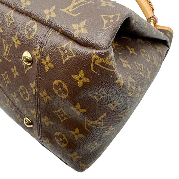 LOUIS VUITTON Artsy MM Monogram Canvas Shoulder Bag Brown