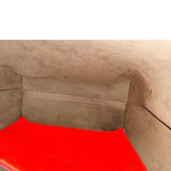 FENDI All In Leather Shopping Tote Bag Red