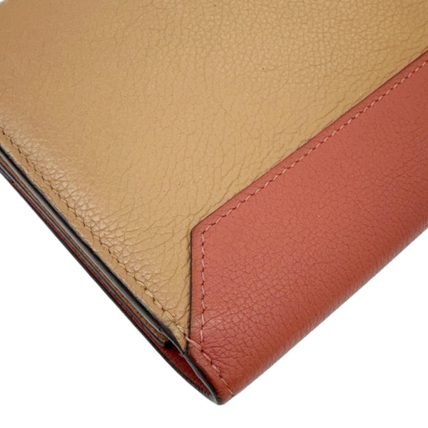 LOUIS VUITTON Lockme II Calfskin Leather Wallet Pink