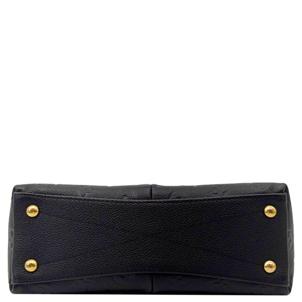 LOUIS VUITTON V BB Monogram Empreinte Satchel Bag Black
