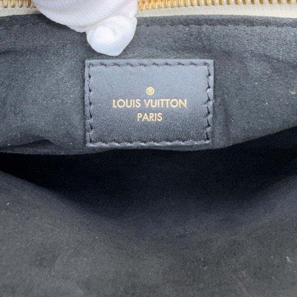 LOUIS VUITTON V BB Monogram Empreinte Satchel Bag Black