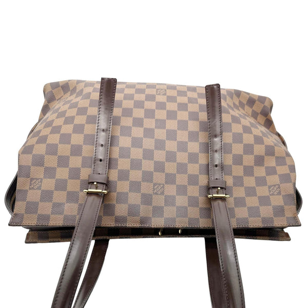 LOUIS VUITTON Chelsea Damier Ebene Shoulder Bag Brown