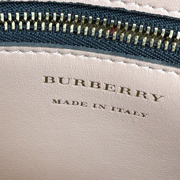 BURBERRY Link Flap Soft Calfskin Leather Crossbody Bag Rose Gold