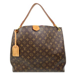 LOUIS VUITTON Graceful MM Monogram Canvas Shoulder Bag Brown