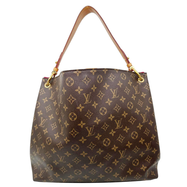 LOUIS VUITTON Graceful MM Monogram Canvas Shoulder Bag Brown
