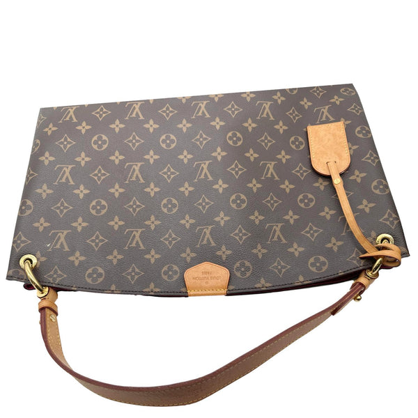 LOUIS VUITTON Graceful MM Monogram Canvas Shoulder Bag Brown