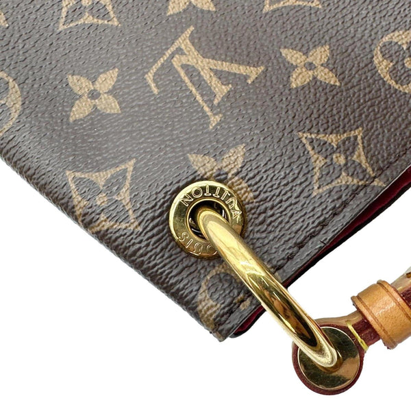 LOUIS VUITTON Graceful MM Monogram Canvas Shoulder Bag Brown