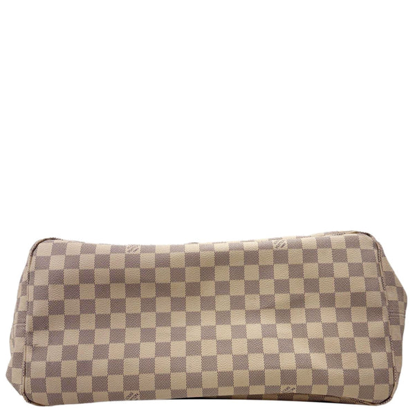 LOUIS VUITTON Neverfull GM Damier Azur Tote Shoulder Bag White