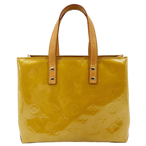LOUIS VUITTON Perle Reade PM Monogram Vernis Tote Bag Gold