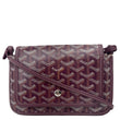 GOYARD Plumet Chevron Print Canvas Shoulder Bag Burgundy