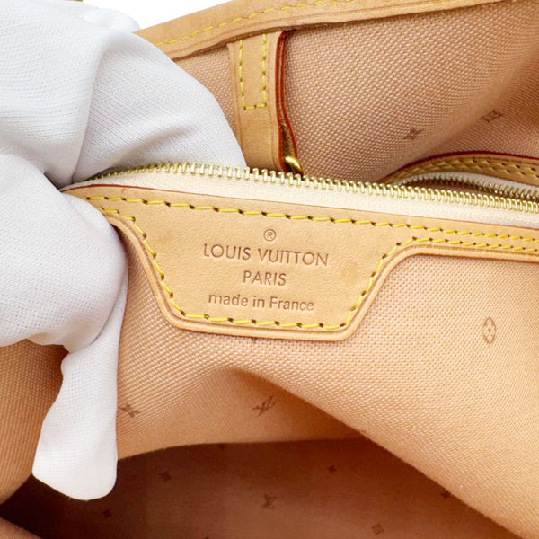 LOUIS VUITTON Neverfull MM Fall for You Monogram Canvas Tote Bag Beige