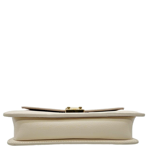 LOUIS VUITTON Metis Monogram Empreinte Leather Wallet On Chain Cream