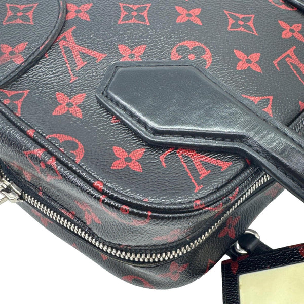 LOUIS VUITTON Dora BB Monogram Infrarouge Shoulder Bag Red