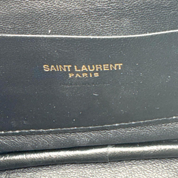 YVES SAINT LAURENT Lou Mini Chevron Leather Camera Crossbody Bag Off White