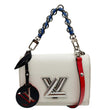 LOUIS VUITTON Twist PM Braided Handle Epi Leather Shoulder Bag White