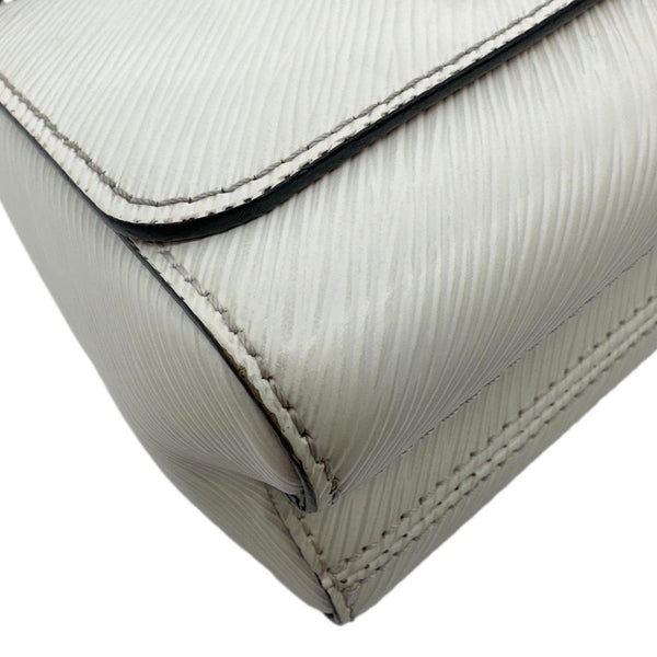LOUIS VUITTON Twist PM Braided Handle Epi Leather Shoulder Bag White