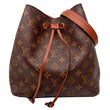 LOUIS VUITTON Neonoe MM Monogram Canvas Shoulder Bag Brown