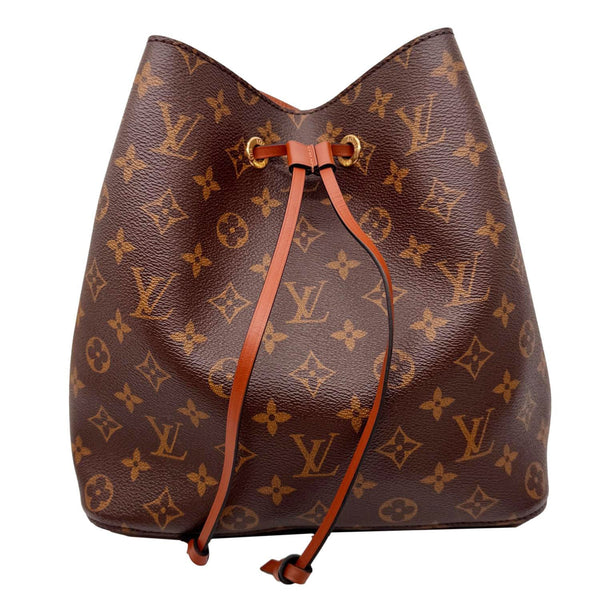 LOUIS VUITTON Neonoe MM Monogram Canvas Shoulder Bag Brown
