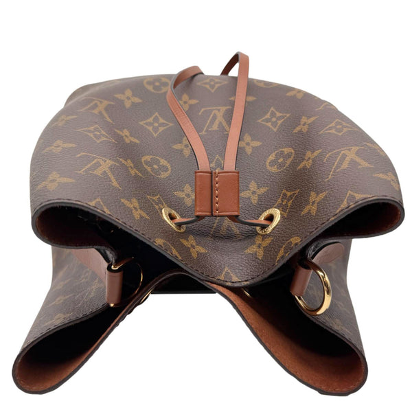 LOUIS VUITTON Neonoe MM Monogram Canvas Shoulder Bag Brown