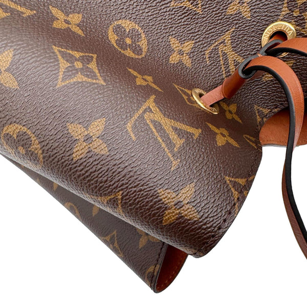 LOUIS VUITTON Neonoe MM Monogram Canvas Shoulder Bag Brown