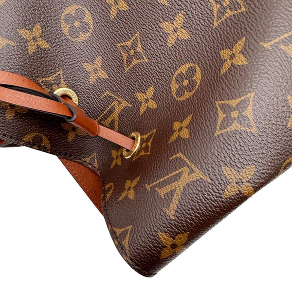 LOUIS VUITTON Neonoe MM Monogram Canvas Shoulder Bag Brown