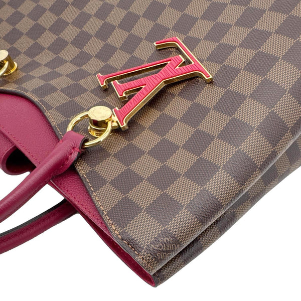 LOUIS VUITTON LV Riverside Damier Ebene Tote Bag Brown