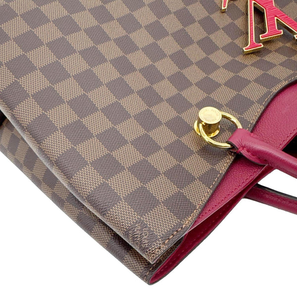 LOUIS VUITTON LV Riverside Damier Ebene Tote Bag Brown