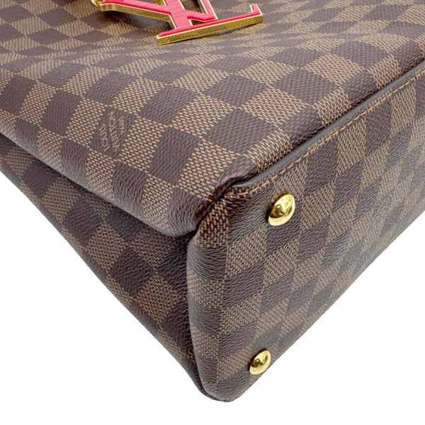 LOUIS VUITTON LV Riverside Damier Ebene Tote Bag Brown