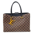 LOUIS VUITTON LV Riverside Damier Ebene Satchel Bag Brown